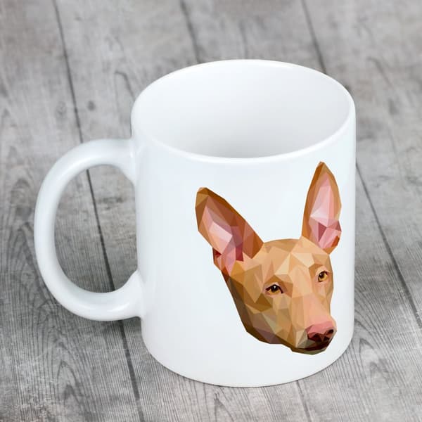 Faraon koira, Maltan vinttikoira - muki, jossa kuva ja merkintä geometrinen koira Art-Dog