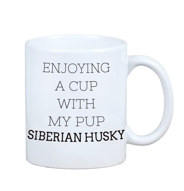Siperianhusky, Siperianhusky - muki, jossa kuva ja merkintä geometrinen koira Art-Dog