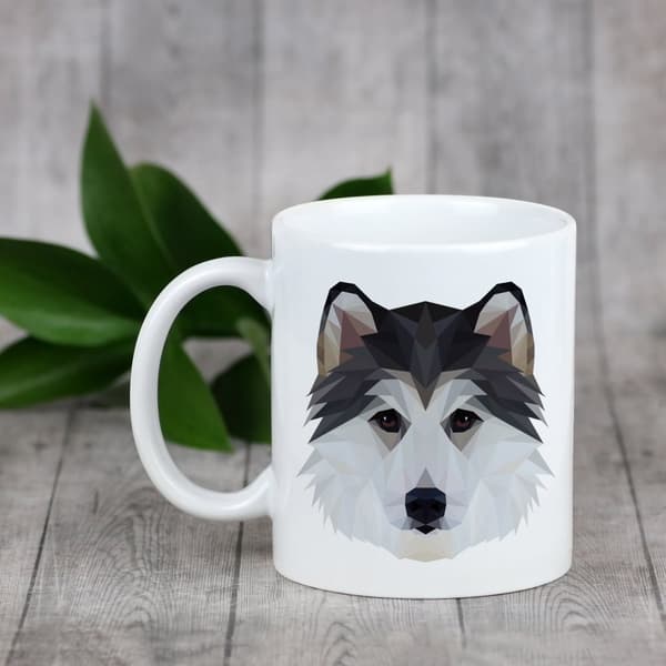 Siperianhusky, Siperianhusky - muki, jossa kuva ja merkintä geometrinen koira Art-Dog