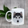 Pikkukuva 4 / 6: Siperianhusky, Siperianhusky - muki, jossa kuva ja merkintä geometrinen koira Art-Dog