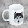 Pikkukuva 5 / 6: Siperianhusky, Siperianhusky - muki, jossa kuva ja merkintä geometrinen koira Art-Dog