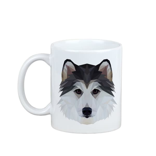 Siperianhusky, Siperianhusky - muki, jossa kuva ja merkintä geometrinen koira Art-Dog