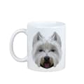 Miniatyrbillede 1 af 6: West Highland White Terrier, Westie - et krus med et foto og inskriptionen af en geometrisk Art-Dog-hund