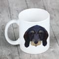 Pikkukuva 5 / 6: Teckel-karvainen - muki, jossa on valokuva ja kirjoitus geometrisesta Art-Dog-koirasta