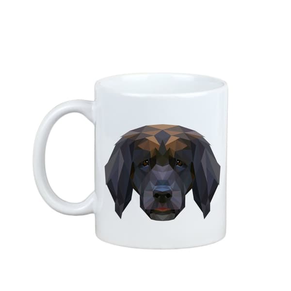 Leonberger - et krus med et foto og inskriptionen af en geometrisk Art-Dog-hund