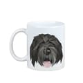 Miniatyrbild 1 av 6: Svart rysk terrier, rysk svart terrier - mugg med ett foto och inskriptionen geometrisk hund Art-Dog