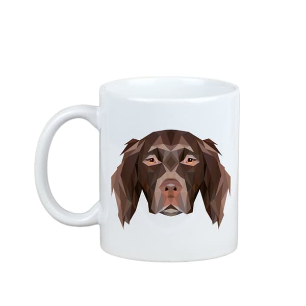 Münsterländer - et krus med et foto og inskriptionen af en geometrisk Art-Dog-hund