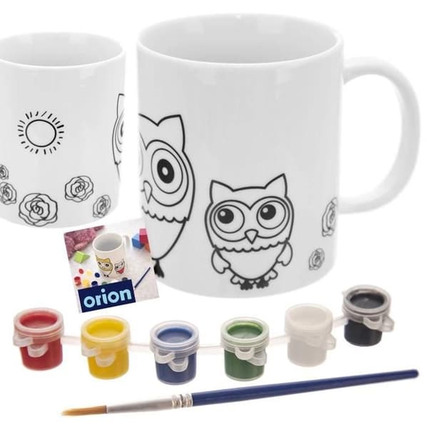 Måla Tasse - Orion - 330ml - Porslin - Barn - Diskmaskinssäker