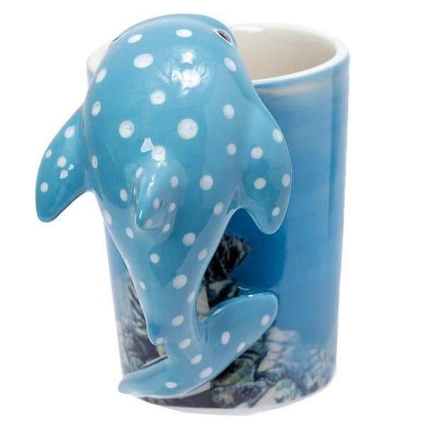 Whale Shark Ceramic Shaped Handle Mug