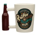 Miniatyrbild 5 av 7: I'd Rather Be Drinking Beer Ceramic Shaped Handle Mug