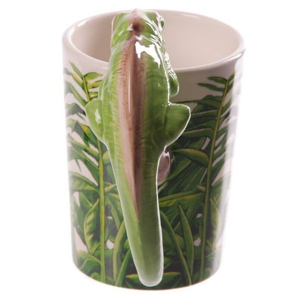 Chameleon Ceramic Shaped Handle Mug