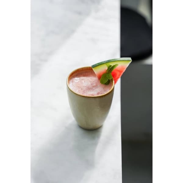 Rootz Cascais Cup sæt på 6 - Keramiske krus - Stilfuld drinkware - Chip -bevis holdbarhed - 10 cm x 10 cm x 9cm