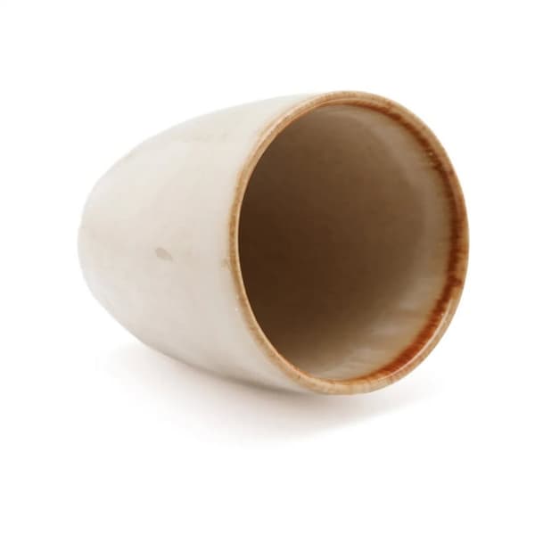 Rootz Cascais Cup sæt på 6 - Keramiske krus - Stilfuld drinkware - Chip -bevis holdbarhed - 10 cm x 10 cm x 9cm