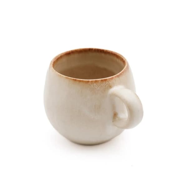 Rootz Cascais Espressokopsæt - Keramiske kopper - Kaffekrus - Spånsikre - 9 cm x 6 cm x 5 cm (sæt med 6)