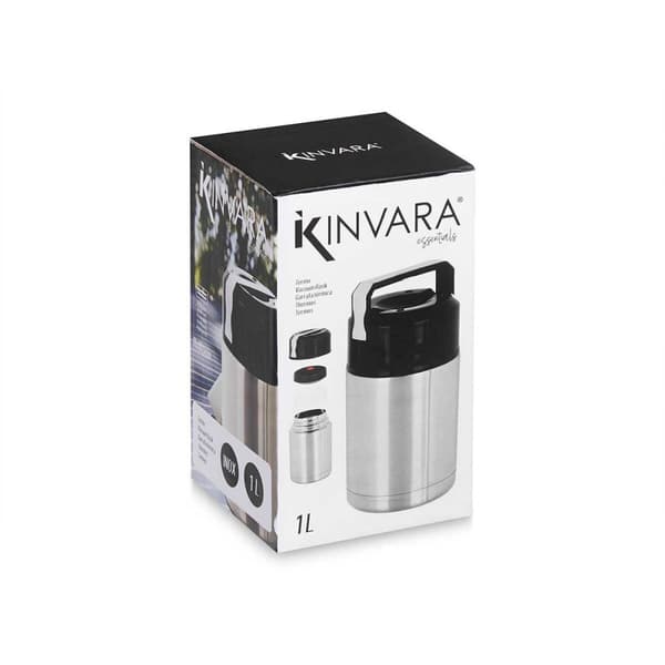 Fødevaretermometer Kinvara Acero Sort Metal polypropylen 1 L 11,5 x 19,5 x 11,5 cm