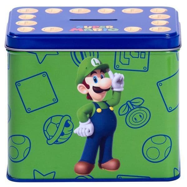Mugg + sparbössa Educa Borras Nintendo Super Mario Bros Luigi