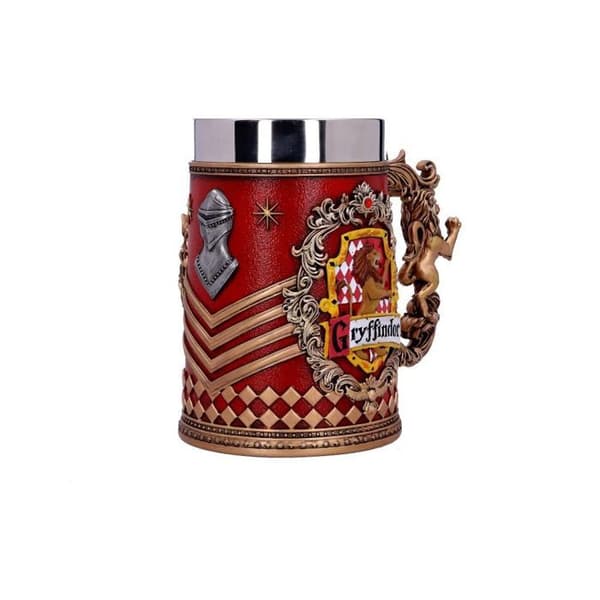 Mugg - Harry Potter - Gryffindor - Skulpterad - Handmålad - Rött harts