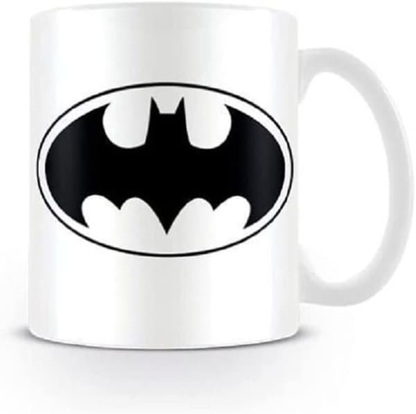 Mugg - BATMAN - Canap Break - Vit - Porslin - Keramik - Stengods - Cylindrisk - Vuxen - Tål maskindisk