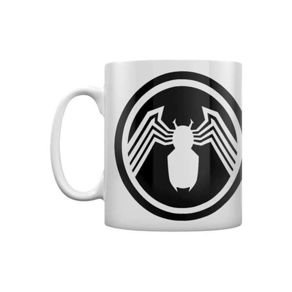 Mugg - Marvel - Venom - Symbiote Symbol - Vit - Porslin/Ceramik/Granit