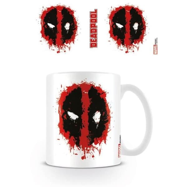 Mug - Marvel - Deadpool Splat - Keramik - Vit - För Barn