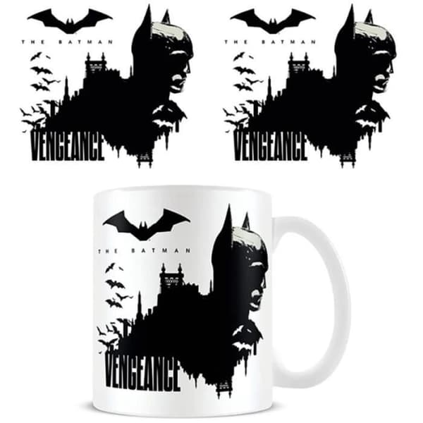 Mugg - PYRAMID INTERNATIONAL - Batman Vengeance Gotham City - 315 ml - Keramik - Svart och vit