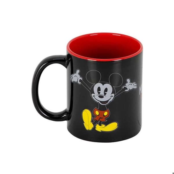 Mugg - KARACTERMANIA - Mickey Mouse Ansikte - Svart - Keramik - Diskmaskinssäker