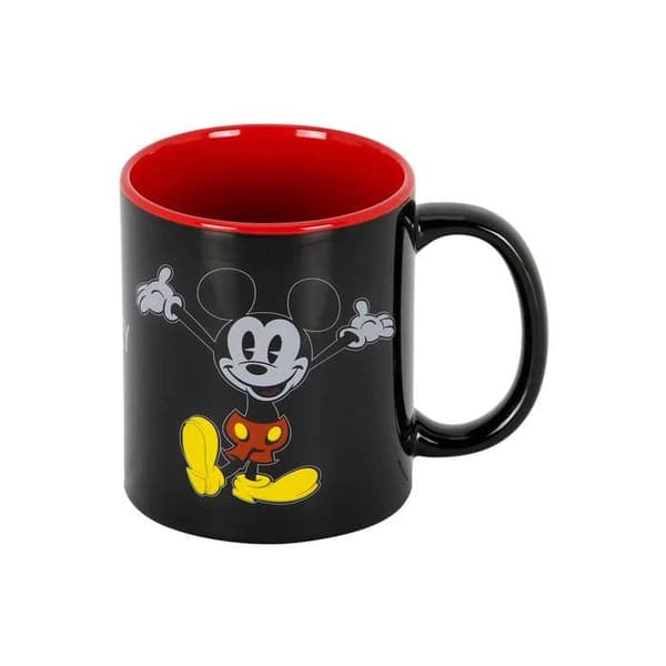 Mugg - KARACTERMANIA - Mickey Mouse Ansikte - Svart - Keramik - Diskmaskinssäker