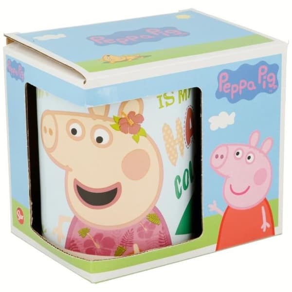 Mugg - Peppa Pig - Rosa y Verde - Keramik - 8x9,5 cm - 325 ml