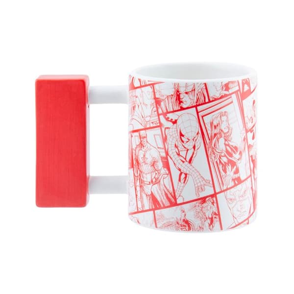Mugg - MARVEL - Marvel-logotyp - Röd/vit - Keramik - Diskmaskinvänlig