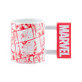 Miniatyrbild 1 av 5: Mugg - MARVEL - Marvel-logotyp - Röd/vit - Keramik - Diskmaskinvänlig
