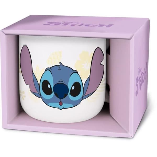 Stor Ungdom - Disney - Mugg Frukost Keramik i Presentbox Stitch - 400 ML