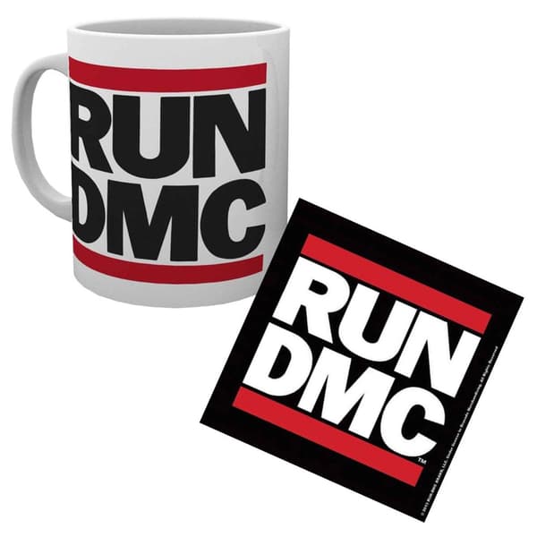 Run DMC Mug and Coaster Classic Band Logo Hip Hop Official Gift Set One Size