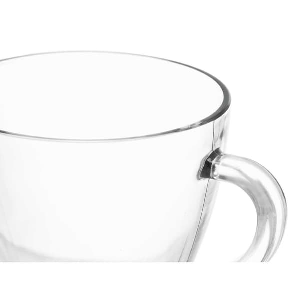 Tee- ja kahvikuppi Vivalto 1 Läpinäkyvä Lasi 280 ml (6 osaa)