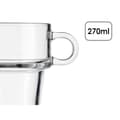 Pikkukuva 5 / 5: Tee- ja kahvikuppi Vivalto Z908-9/BHA6 Läpinäkyvä Lasi 270 ml (6 osaa)