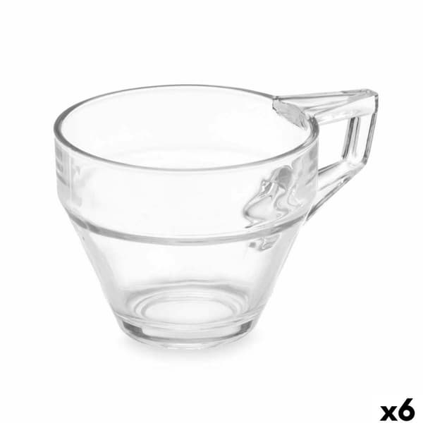 Te- och kaffekopp Vivalto ZLQ02/BHA6 Transparent Glas 199 ml (6 antal)