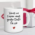 Miniatyrbild 2 av 2: Tasse kom och vi älskar varandra men typ hela livet Mug gåva kärlek