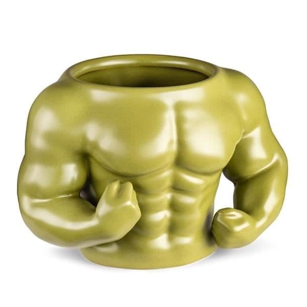 Mugg med muskulös torso 3D-muskel 300 ml Gåvor för bodybuilding
