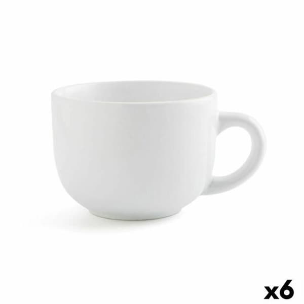 Mugg - Quid - Snö - 400 ml - Keramik - Stapelbar - Pack med 6 enheter