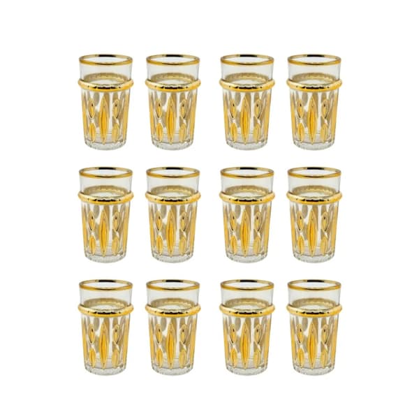 Teglas / Kaffeglas - 12 st Gull