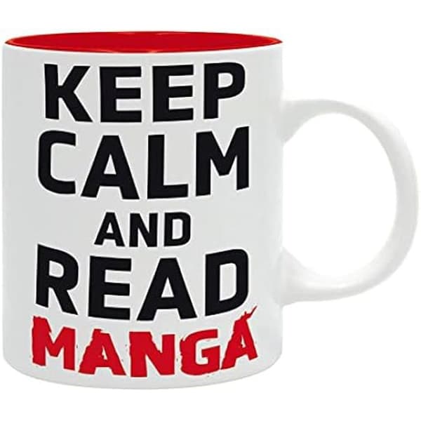 Mugg - DEN BRA GIFTMED - HÅLL KAM OCH LÄS MANGA - 320 ml - Keramik - Modern design