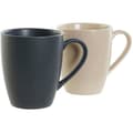 Miniatyrbild 2 av 2: Gummiträmuggar - DKD Home Decor - Set med 4 - Mörkgrå - 300 ml - Heminredning