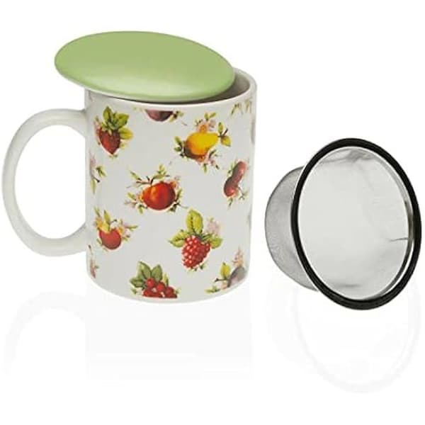 Cup - VERSA - Taza Infusion Strawberry - Röd - Porslin - Modern design