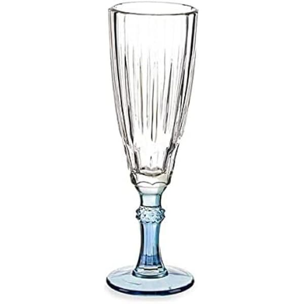 Exotic Blue Glass Champagne Cup - VIVALTO - Cup - Flerfärgad - 170 ml