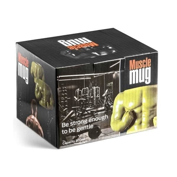 Mug med muskulös svart man Original kopp för träning