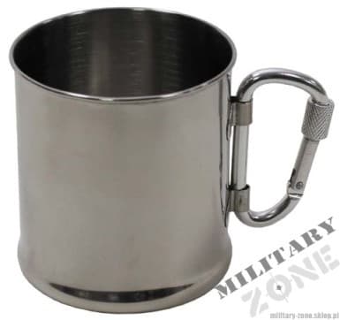 Stålkrus 200 ml med karabinhage