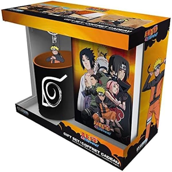ABYSTYLE - NARUTO SHIPPUDEN Gåvobox Mug + nyckelring + anteckningsbok Naruto