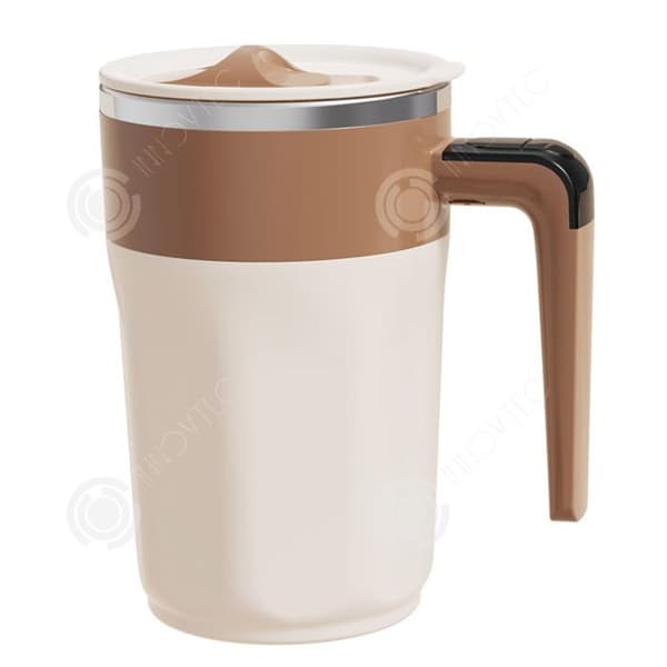 INN Automatisk blandkopp 400ml uppladdningsbar med digital skärm, kaffekopp med magnetisk automatisk termosmugg