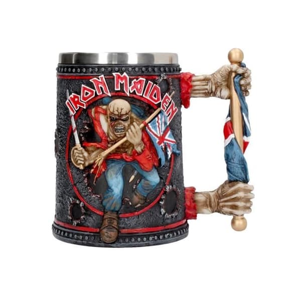 Glas - Iron Maiden - Eddie - Cylindrisk - Grå - Tål maskindisk