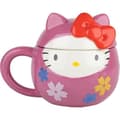 Miniatyrbild 1 av 2: 3D-mugg Hello Kitty - KONIX - 320 ml - Keramik - Rosa - Daruma-mönster