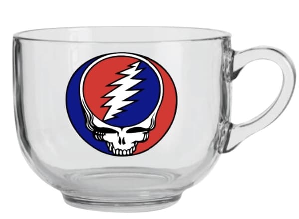 Mug: Grateful Dead - Steal Your Face 22Oz Glass Soup Mug